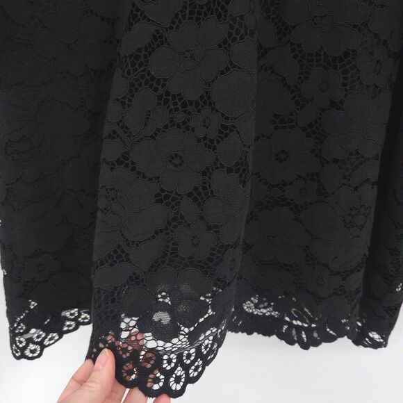Tuckernuck NWT Black Lace Willow Blouse Size XXXL popover tunic top - Picture 7 of 15